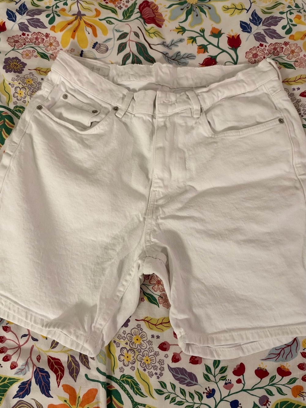 Zara White Men's Denim Jean Shorts